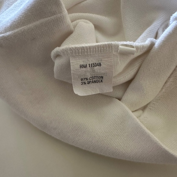 Joan Vass White Cotton/Spandex Pants Size 3-New Condition - Picture 4 of 8